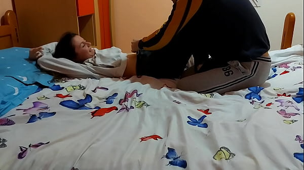 My stepbrother is horny and wants to fuck my tight pussy!