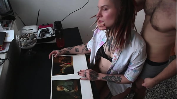 Rough fuck on the table! No mercy for this tight pussy