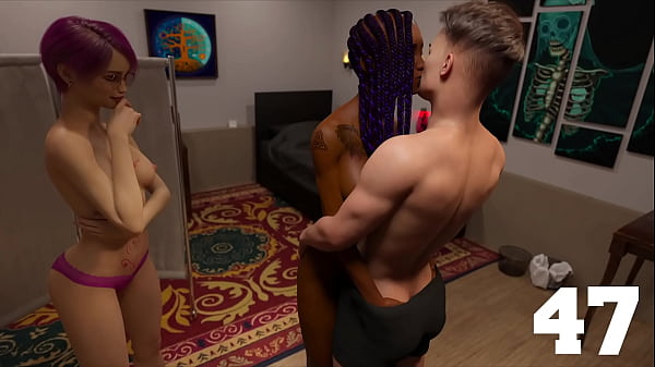 Taboo University #47 – Tattoed Ebony College Girl Kisses Me. While Her Friend Masturbates To It