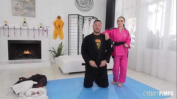 Teen Spinner Selina Imai Learns Jiu-Jitsu And How To Fuck A Big Dick Hardcore