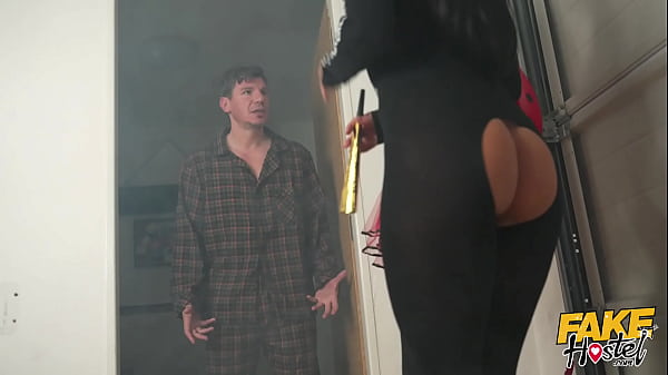 Fake Hostel – noisy party girls TREAT a guest to a Threesome